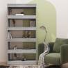 Stylish Grey Sonoma Book Cabinet & Room Divider | 80x30x166 cm