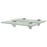 Floating Shelves 2 pcs Glass 30x20 cm 8 mm Colour white Size 30 x 20 cm Quantity in Package 2 Number of Pieces 1 