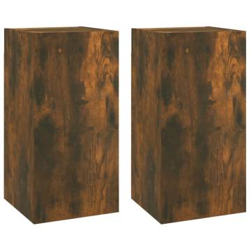 Stylish Smoked Oak TV Cabinets - 2 pcs | Hipomarket