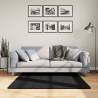 Shaggy Rug PAMPLONA High Pile Modern Black 120x120 cm Colour black Size 120 x 120 cm 