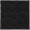 Shaggy Rug PAMPLONA Modern Black 120x120 cm - Hipomarket