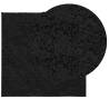 Shaggy Rug PAMPLONA Modern Black 120x120 cm - Hipomarket