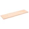 Wall Shelf 180x50 cm - Untreated Solid Oak Wood - Hipo Market