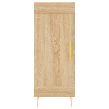 Stylish Highboard Sonoma Oak - 34.5x34x180 cm