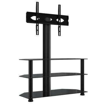 Stylish Corner TV Stand for 32-70 Inch TVs - 3 Tiers Black