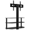 Stylish Corner TV Stand for 32-70 Inch TVs - 3 Tiers Black