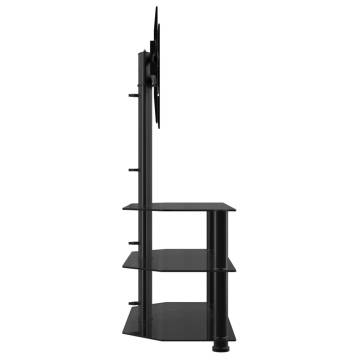 Stylish Corner TV Stand for 32-70 Inch TVs - 3 Tiers Black