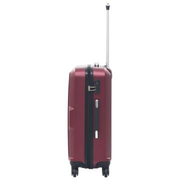 Hardcase Trolley Set 3 pcs - Wine Red ABS | Hipomarket