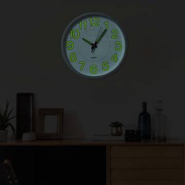 Luminous Wall Clock White 30 cm - Easy Read Timepiece