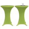 Stretch Table Cover 4 pcs 60 cm Green - Festive Table Decoration