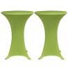 Stretch Table Cover 4 pcs 60 cm Green - Festive Table Decoration