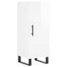 Stylish Highboard High Gloss White - 34.5x34x180 cm