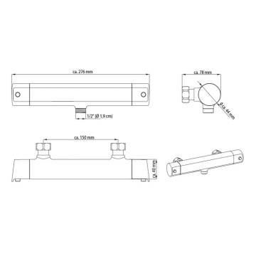 SCHÜTTE VITA Chrome Thermostatic Shower Mixer - Quality & Safety