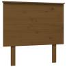 Honey Brown Bed Frame with Headboard - Solid Pine Wood 100x200 cm