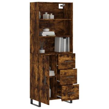 Highboard Smoked Oak - Stylish Storage Solution | Hipomarket