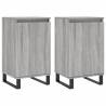 Stylish Grey Sonoma Sideboards - 2 pcs Engineered Wood