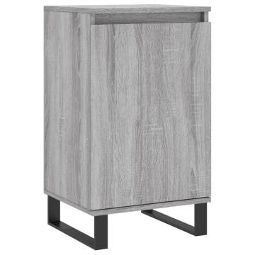 Stylish Grey Sonoma Sideboards - 2 pcs Engineered Wood