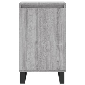 Stylish Grey Sonoma Sideboards - 2 pcs Engineered Wood