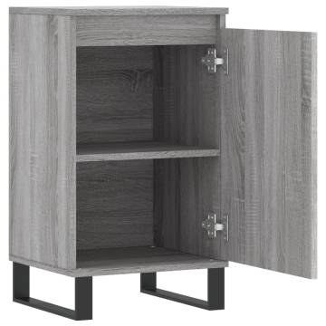 Stylish Grey Sonoma Sideboards - 2 pcs Engineered Wood