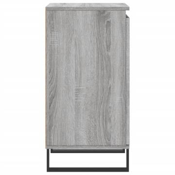 Stylish Grey Sonoma Sideboards - 2 pcs Engineered Wood