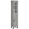 Highboard Grey Sonoma - Stylish Engineered Wood Storage | HipoMarket