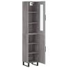 Highboard Grey Sonoma - Stylish Engineered Wood Storage | HipoMarket