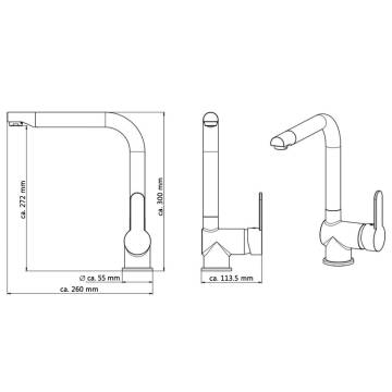 SCHÜTTE RIO Matt Black Sink Mixer - Elegant & Durable Solution