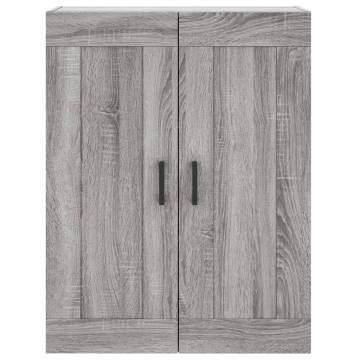 Stylish Grey Sonoma Highboard - 69.5x34x180 cm | HipoMarket