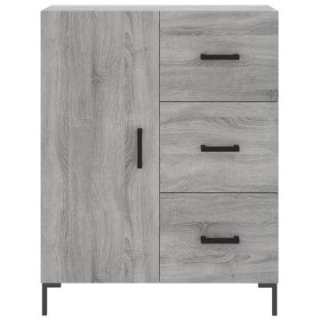 Stylish Grey Sonoma Highboard - 69.5x34x180 cm | HipoMarket