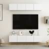 TV Cabinets 4 pcs White 80x30x30 cm Engineered Wood Colour white Quantity in Package 4 Width 80 cm 