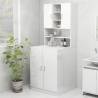 Washing Machine Cabinet High Gloss White 70.5x25.5x90 cm Colour high gloss white Number of 1 