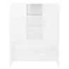 High Gloss White Washing Machine Cabinet - 70.5x25.5x90 cm