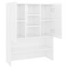 High Gloss White Washing Machine Cabinet - 70.5x25.5x90 cm