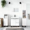 3 Piece Bathroom Furniture Set White Engineered Wood Colour white Number of 3 