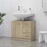 Sink Cabinet Sonoma Oak 63x30x54 cm - Stylish Bathroom Storage