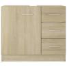 Sink Cabinet Sonoma Oak 63x30x54 cm - Stylish Bathroom Storage