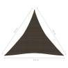 HDPE Sunshade Sail 4.5x4.5m Brown - UV & Mould Resistant