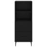 Elegant Highboard - Black 34.5x34x180 cm - Hipomarket