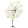 Cantilever Umbrella with LED Lights - Sand 300 cm