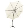 Cantilever Umbrella with LED Lights - Sand 300 cm