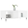 Elegant High Gloss White Coffee Table - 90x50x36.5 cm