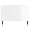 Elegant High Gloss White Coffee Table - 90x50x36.5 cm