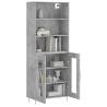 Stylish Highboard Concrete Grey - 69.5x34x180 cm | HiPoMarket