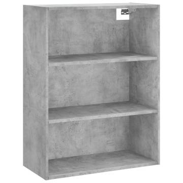 Stylish Highboard Concrete Grey - 69.5x34x180 cm | HiPoMarket