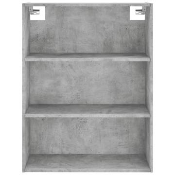 Stylish Highboard Concrete Grey - 69.5x34x180 cm | HiPoMarket