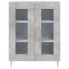 Stylish Highboard Concrete Grey - 69.5x34x180 cm | HiPoMarket