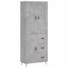 Stylish Highboard Concrete Grey – Ample Storage & Stability