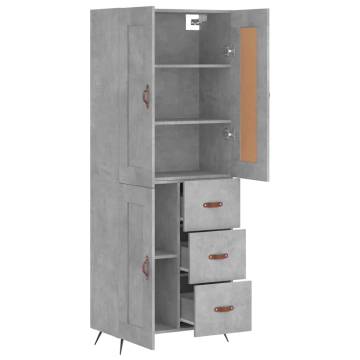 Stylish Highboard Concrete Grey – Ample Storage & Stability