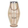 H&S Collection Lantern 24x48 cm - Natural Bamboo Decor