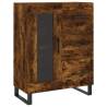 Stylish Highboard in Smoked Oak - 69.5x34x180 cm